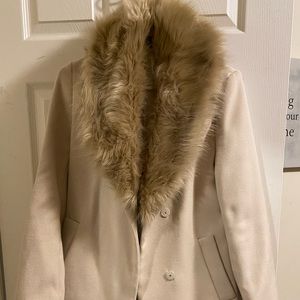H&M Coat with Faux Fur